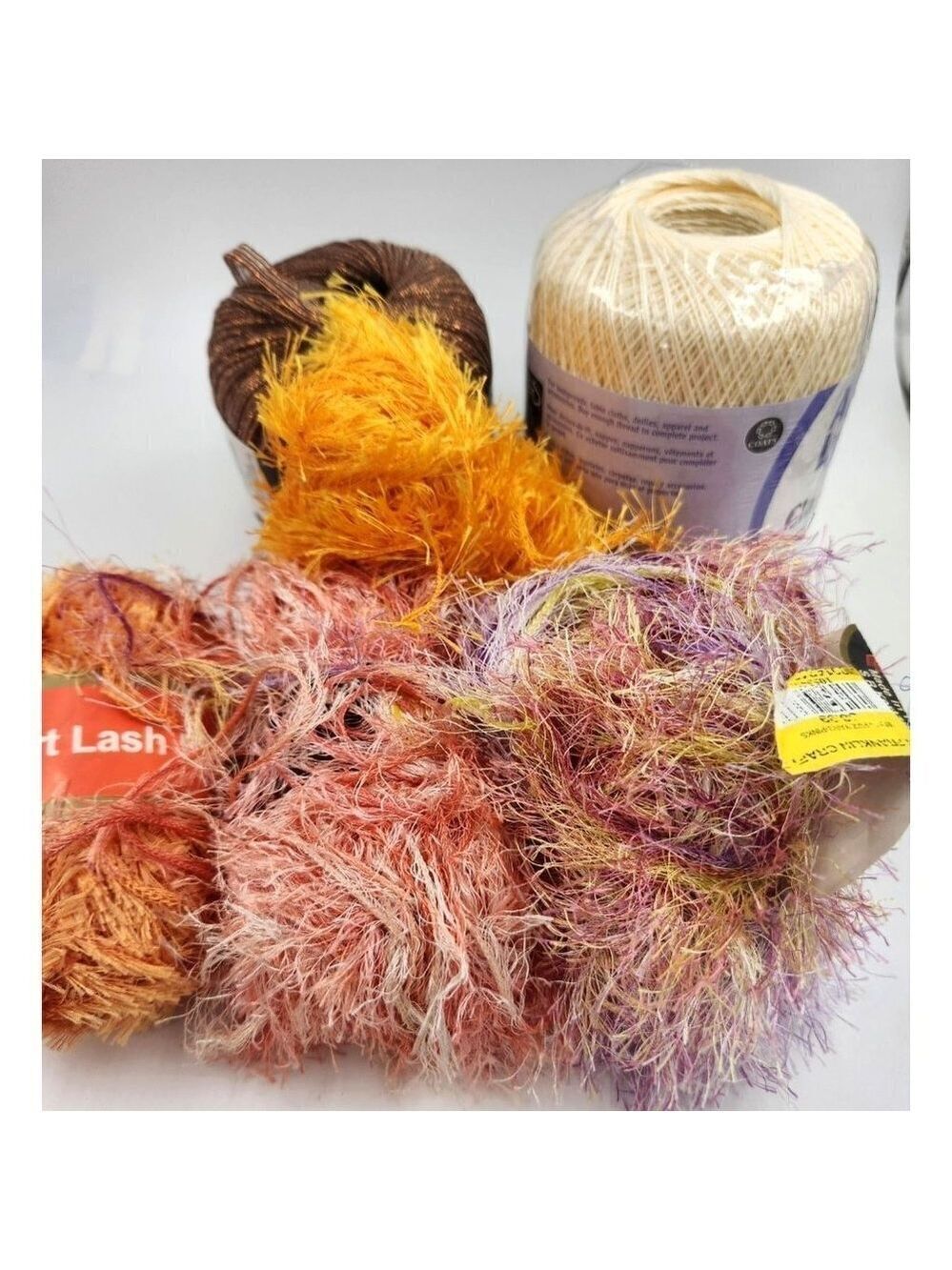 Yarn Lot for Crocheting, Knitting, Fiber Art, Junk Journaling, Ephemera, Sewing,